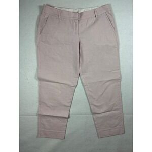 J.Crew Womens Pink Chino Pants Size 10 Cotton Blend 33x24